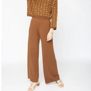 Callahan Revolve Wide Leg Dani Pants Root Beer Brown Size Large